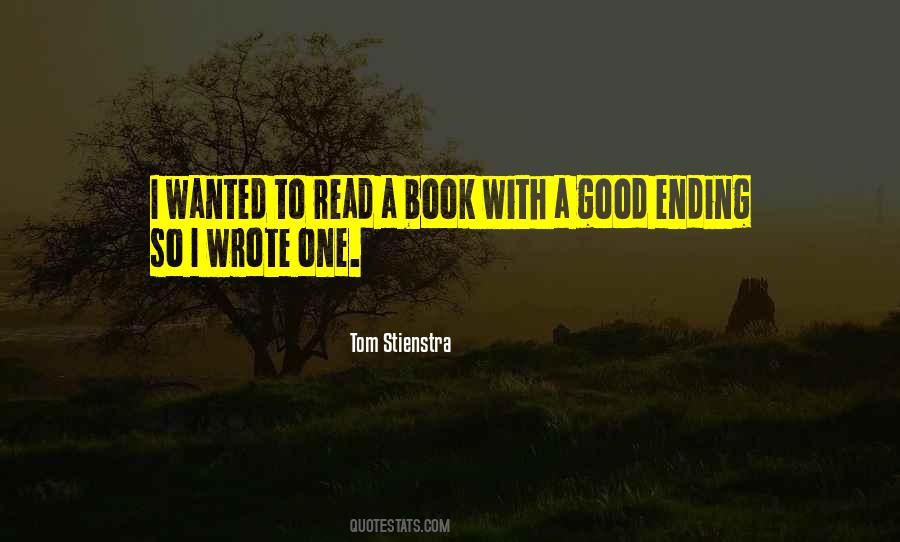 Ending A Book Quotes #1080920