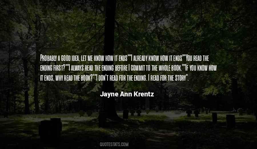 Ending A Book Quotes #1088717