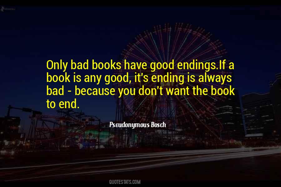 Ending A Book Quotes #236208