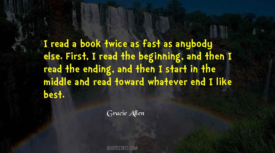 Ending A Book Quotes #262544