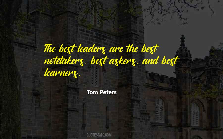 Leaders Are Learners Quotes #1051030