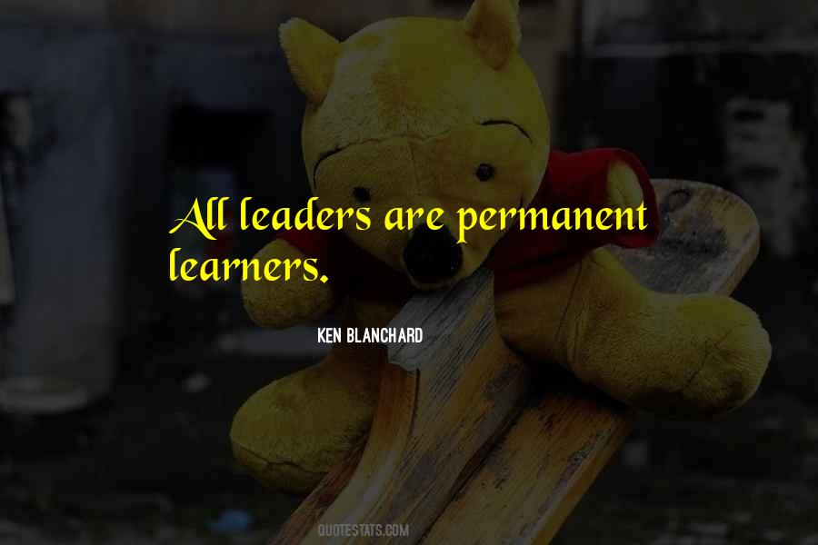Leaders Are Learners Quotes #1671338