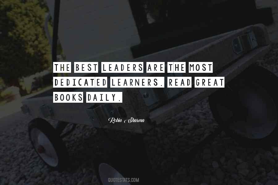 Leaders Are Learners Quotes #486693