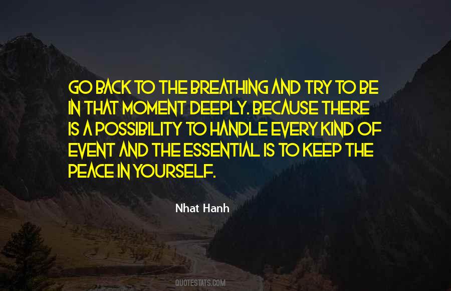 Peace In The Moment Quotes #1269330