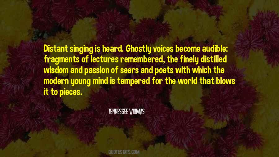 Quotes About Passion For Singing #1857449