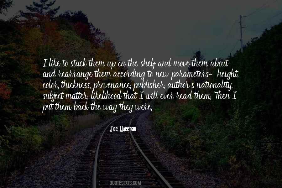 Put On The Shelf Quotes #1171532