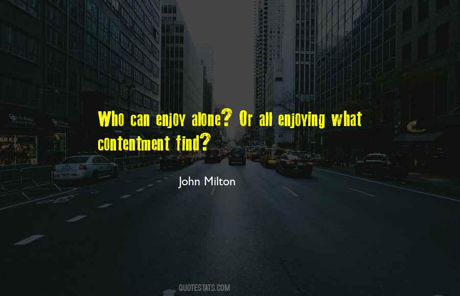 Find Contentment Quotes #1027058