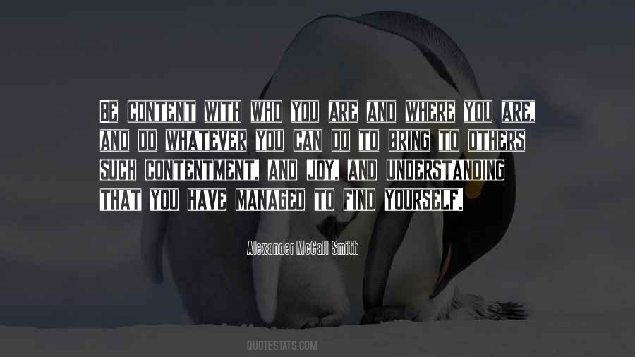 Find Contentment Quotes #168801