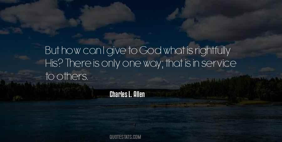 Give To God Quotes #60812