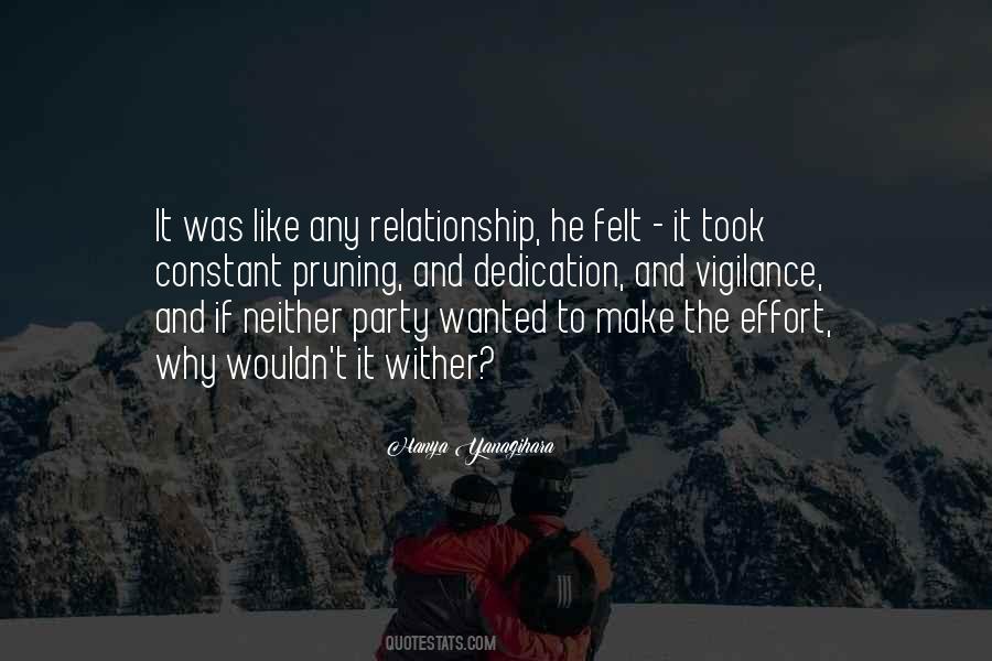 No Effort Relationship Quotes #695440
