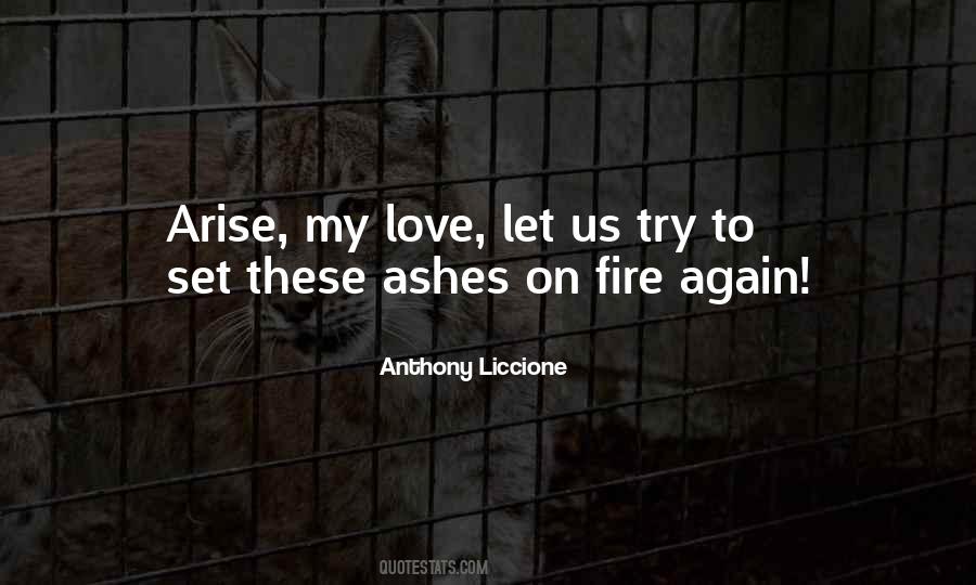 Love On Fire Quotes #121058