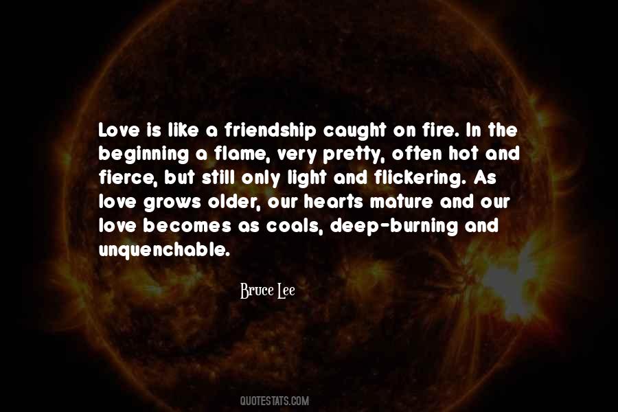 Love On Fire Quotes #1740188