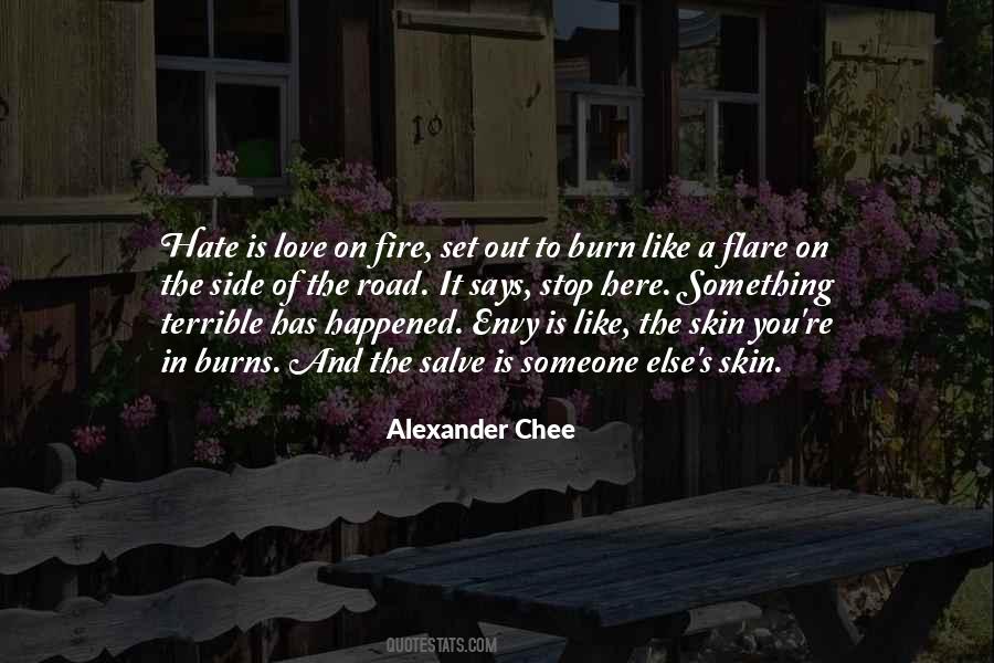 Love On Fire Quotes #1872786