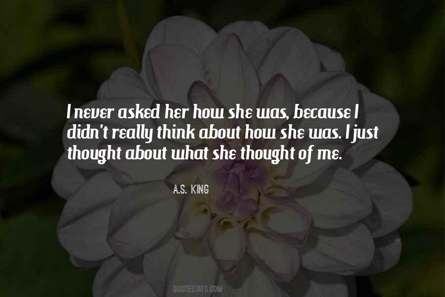 Thought Of Me Quotes #895290