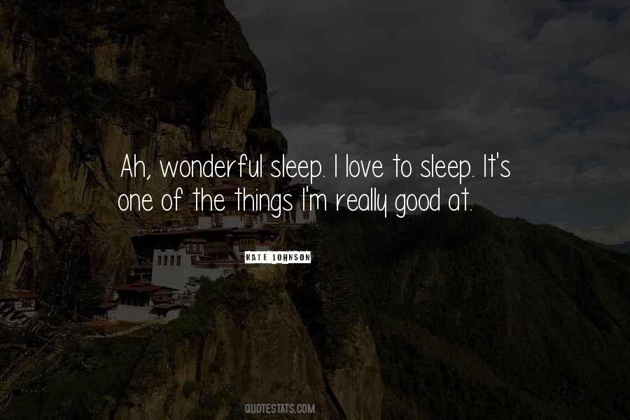 I Love To Sleep Quotes #222471