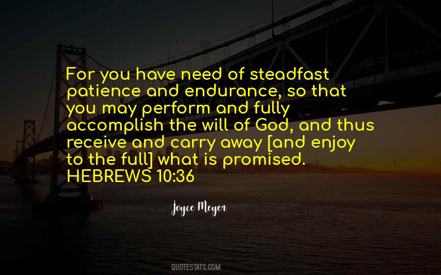 Endurance God Quotes #1162174