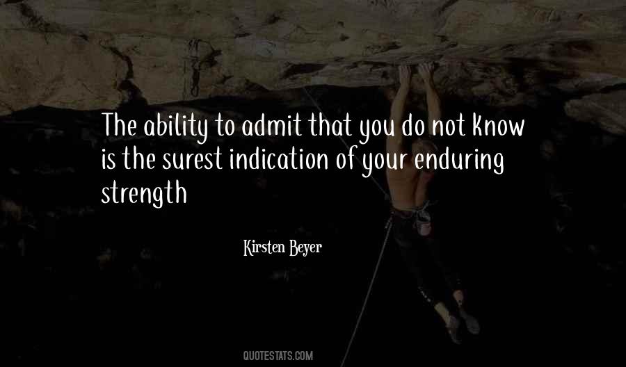 Enduring Strength Quotes #1024902