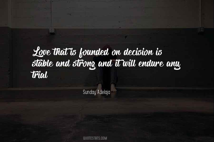 Quotes About Love Decisions #215439