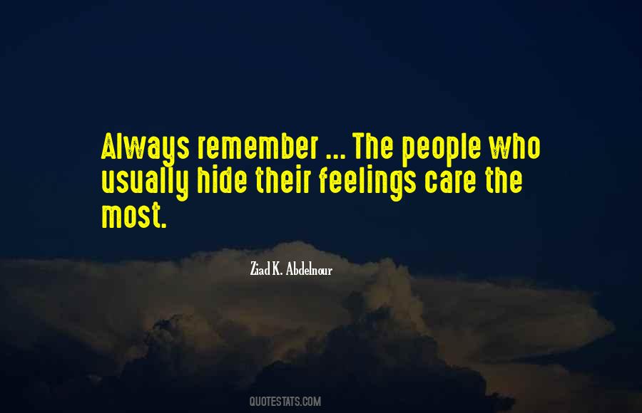 Care Feelings Quotes #1017958