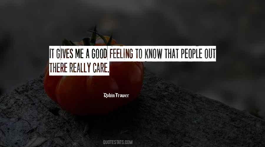 Care Feelings Quotes #1284163