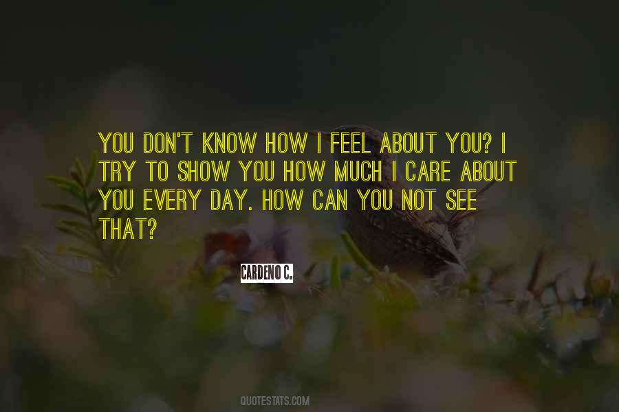 Care Feelings Quotes #1528182