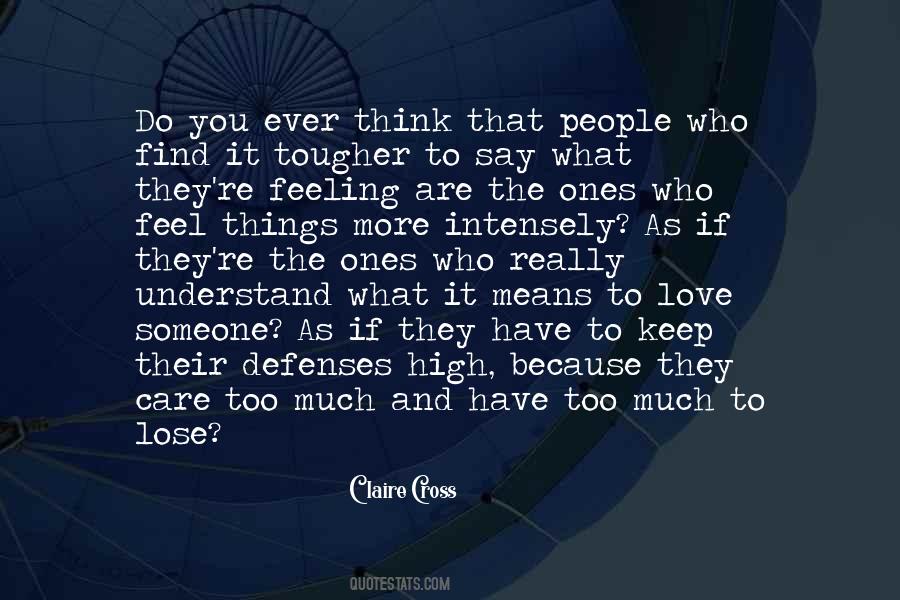 Care Feelings Quotes #1837921