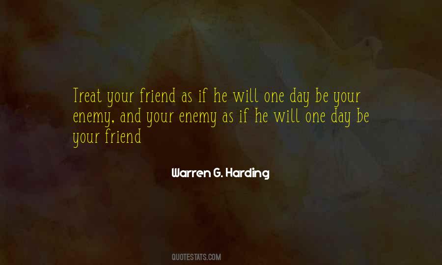 Enemy And Friend Quotes #422081