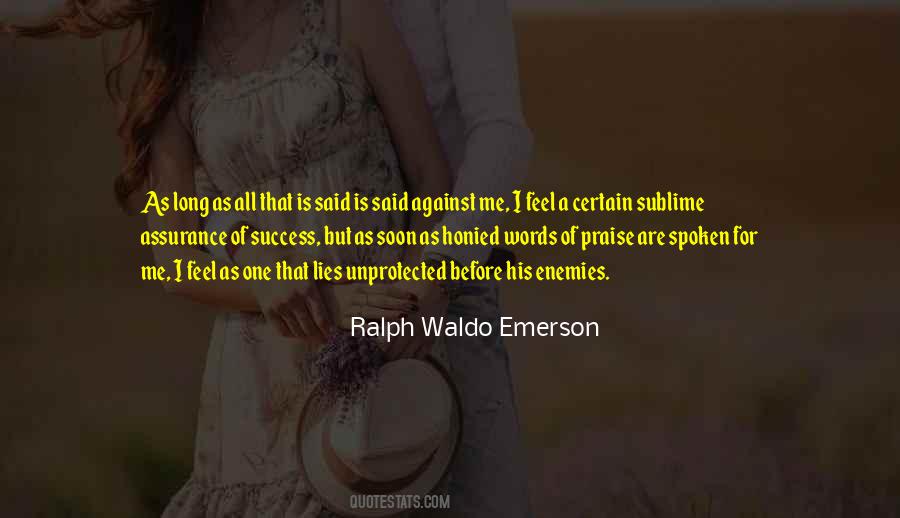Enemy And Success Quotes #1435735