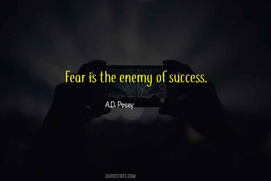 Enemy And Success Quotes #697179
