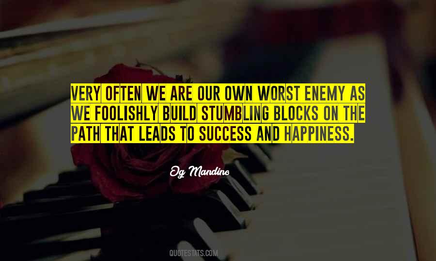Enemy And Success Quotes #991045