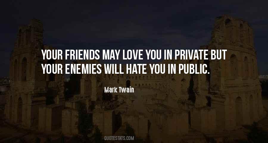 Enemy But Friends Quotes #951288