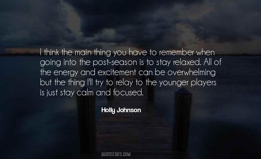 Energy And Excitement Quotes #1152745