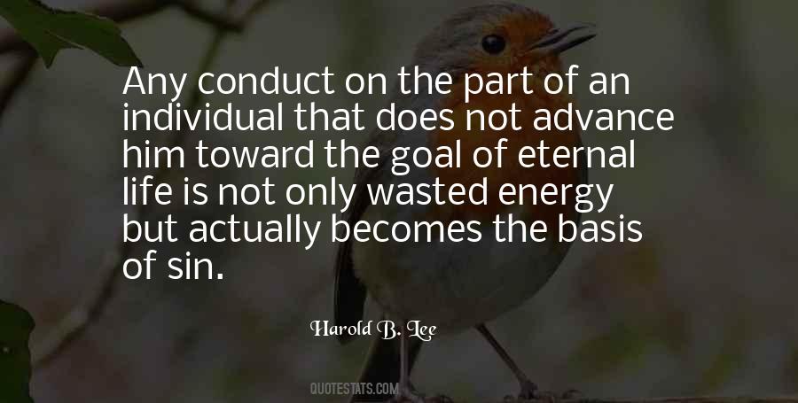 Energy Wasted Quotes #1213503