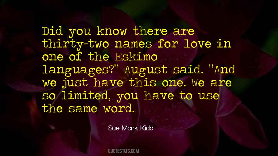One Word For Love Quotes #1167429
