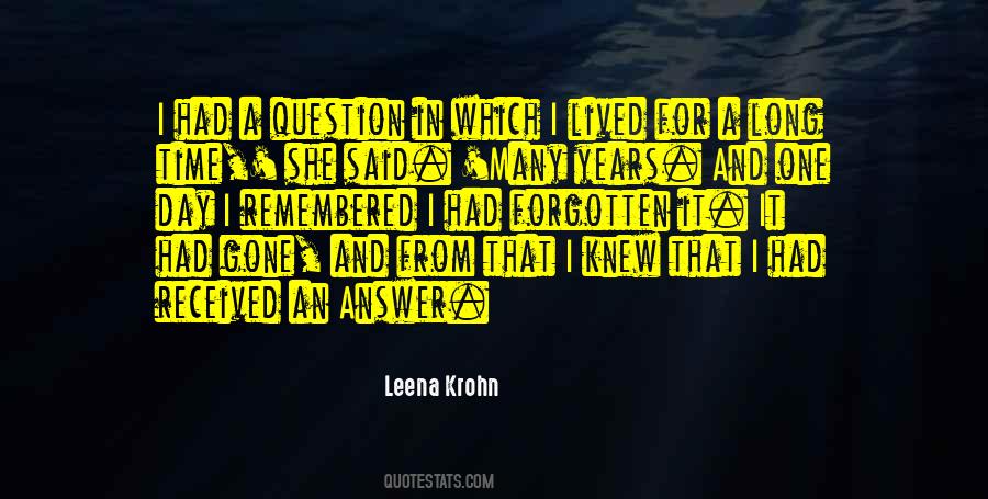 A Question In Quotes #1741807