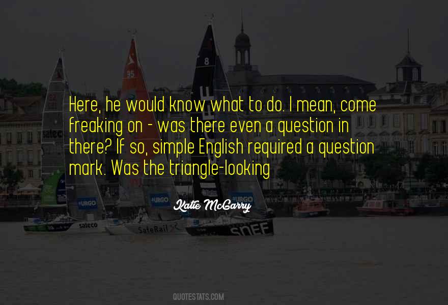 A Question In Quotes #438533