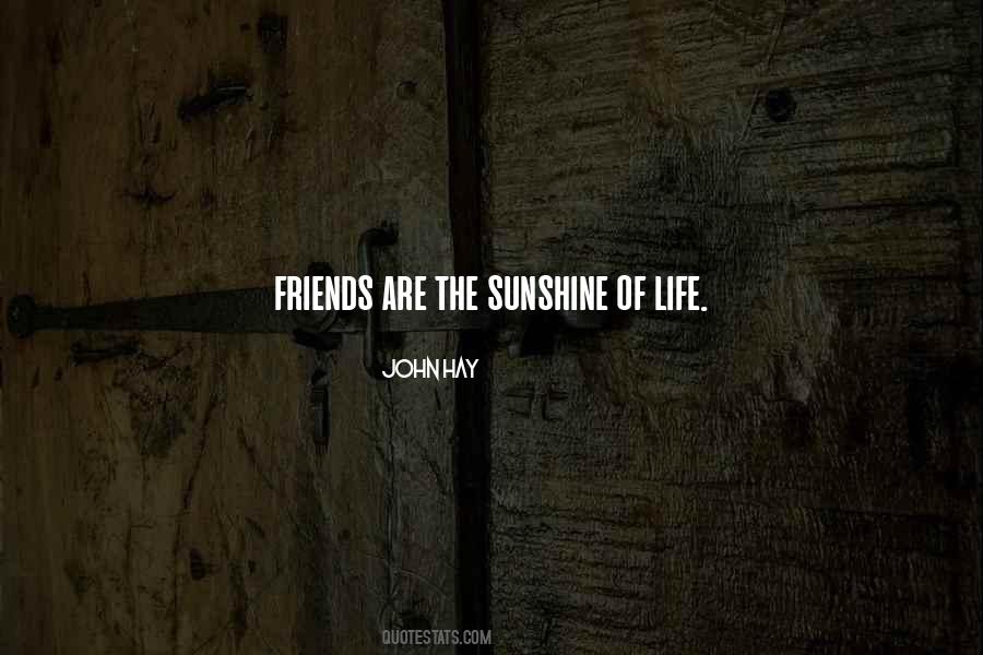 Friends Are The Sunshine Of Life Quotes #1529010