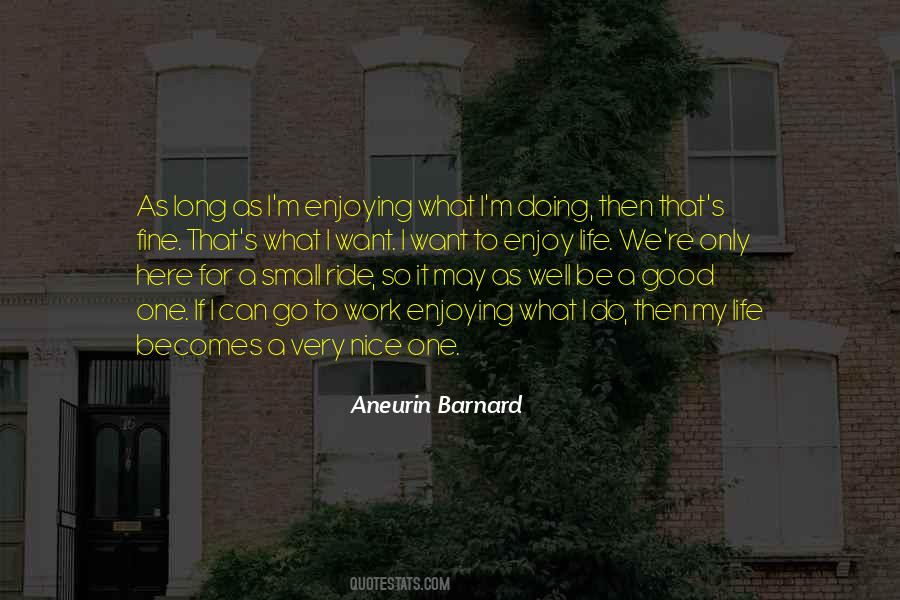 I Want To Enjoy Life Quotes #1550685