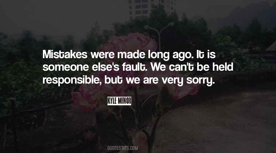 Mistakes Sorry Quotes #940202
