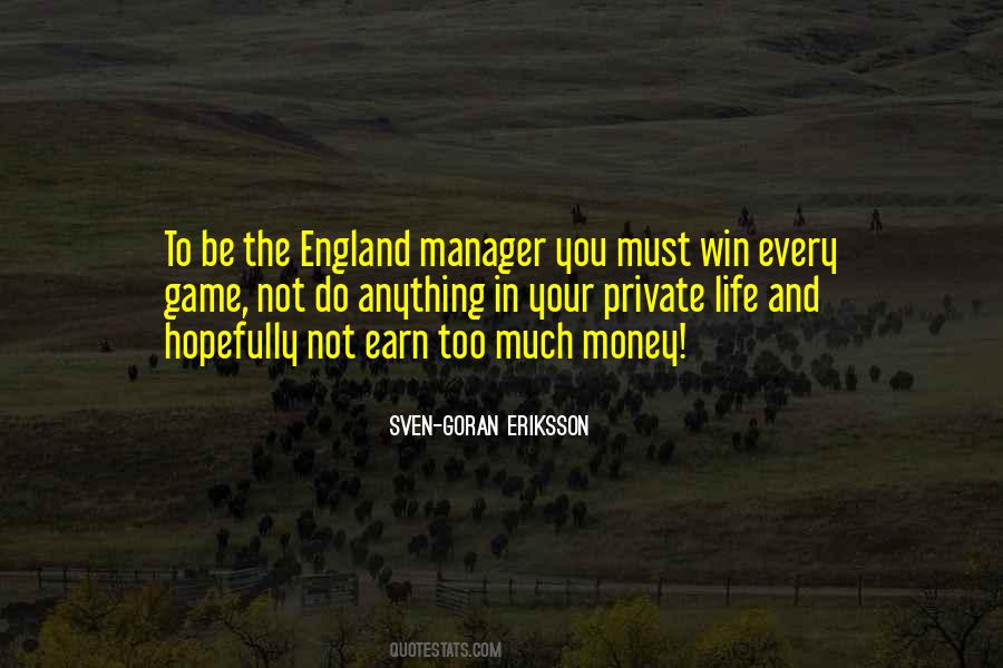 England Manager Quotes #527729