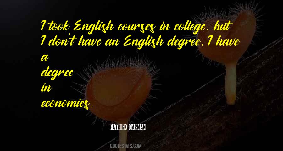 English Degree Quotes #294190