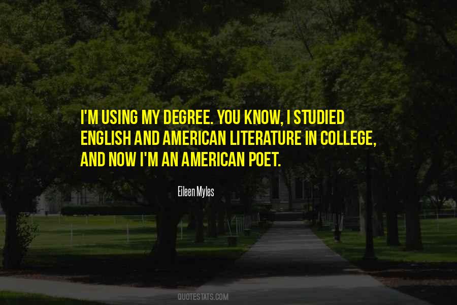 English Degree Quotes #440768