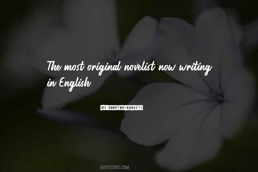 English Novelist Quotes #552275