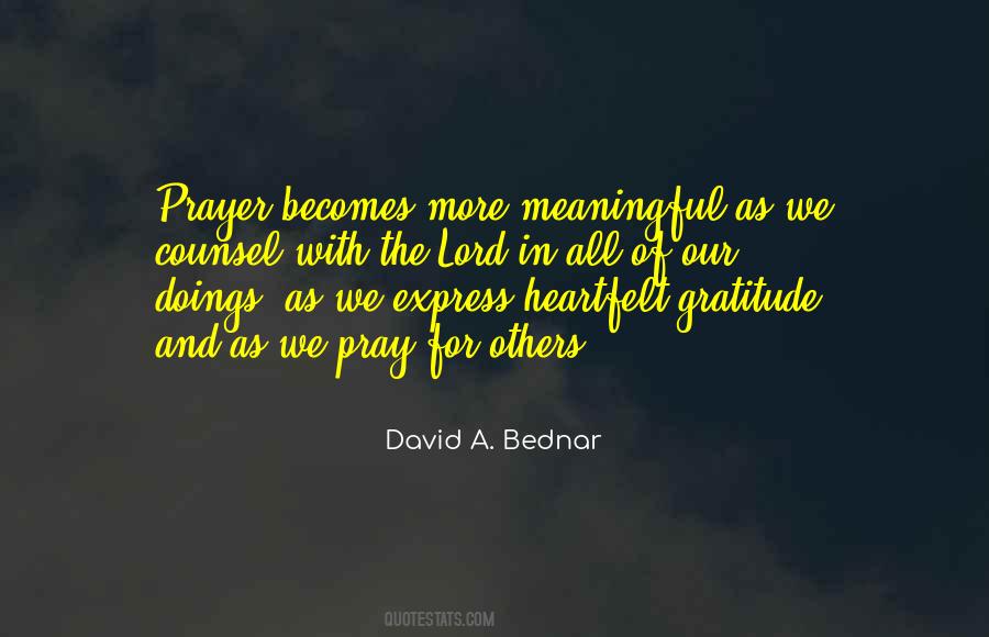 Meaningful Prayer Quotes #1595602