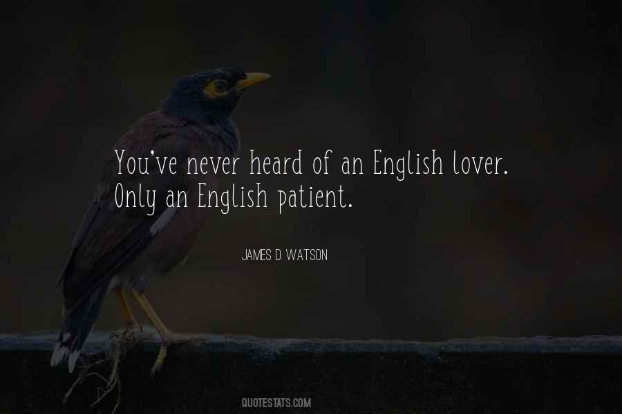 English Patient Quotes #456575