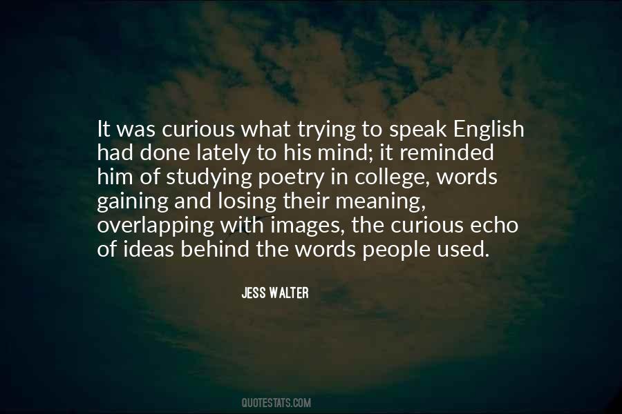 English Poetry And Quotes #1867493