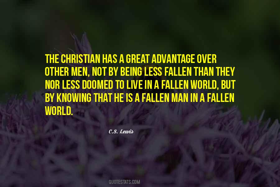 We Live In A Fallen World Quotes #636806