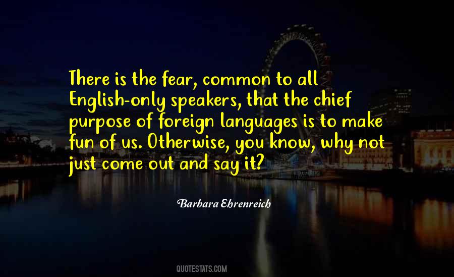 English Speakers Quotes #1641184