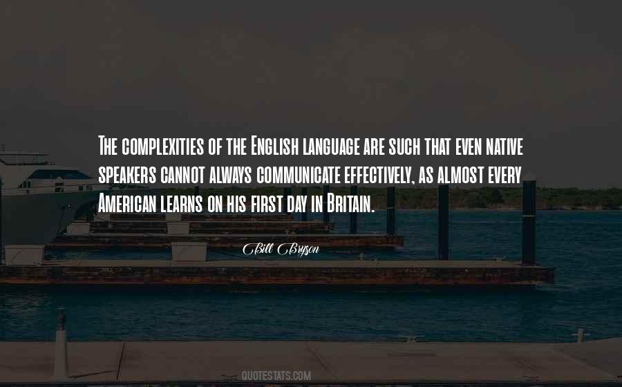 English Speakers Quotes #1837419