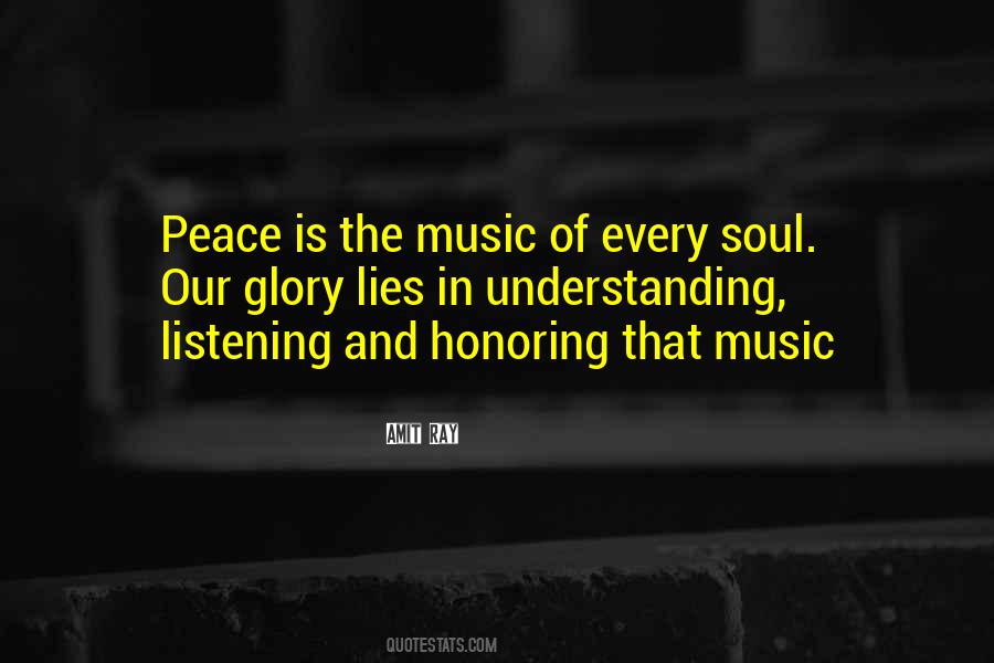 Quotes About Peace And Music #238011